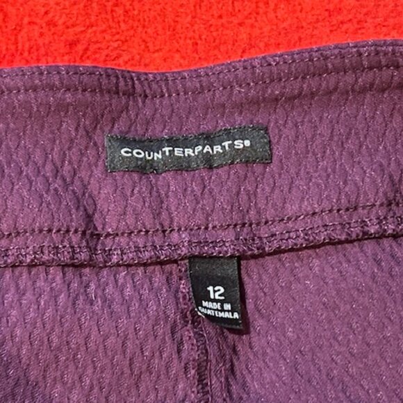 Adrianna Papell Lace Blouse & Counterparts Slim Pants Set – Size L Top / 12 Pant - Picture 10 of 11